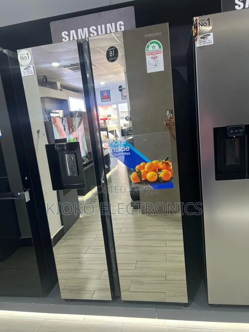 635ltrs Samsung Side by Side Mirror Fridge
