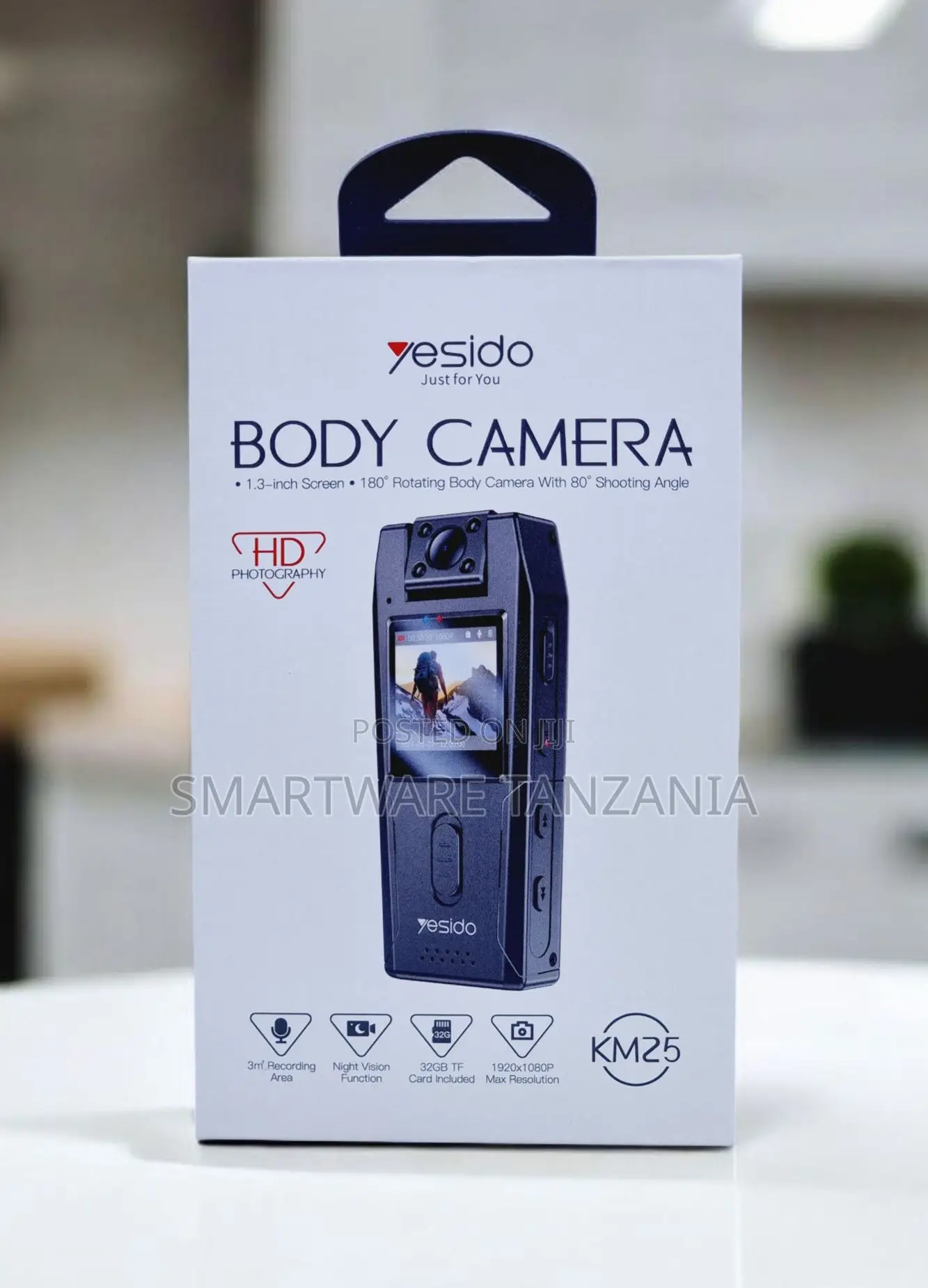 Yesido Body Camera Km25 - 1920x1080p, Night Vision, 32gb Card