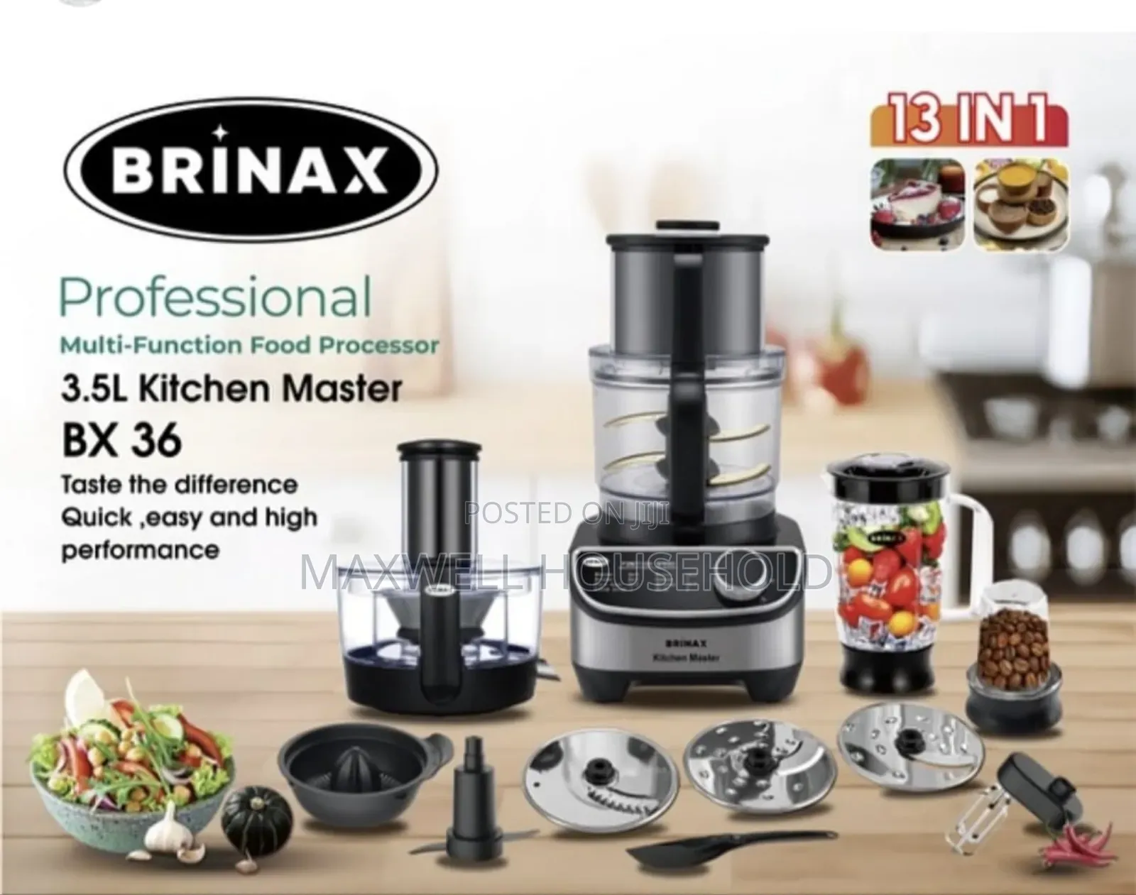 Kitchen Master 13 In1 Multfunction Food Processor