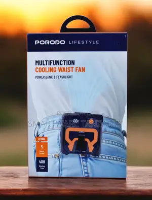 Porodo Cooling Waist Fan Lfs164 - Power Bank, Flashlight, 40h