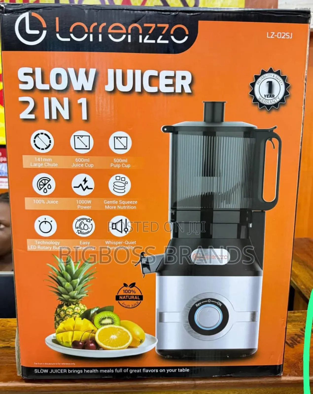 Lorrenzo Electric Slow Juicer 2 in 1