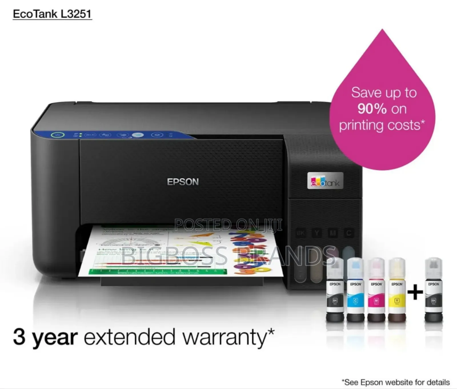 Epson Printer Ecotank L3251
[Sku: C11cj67409]