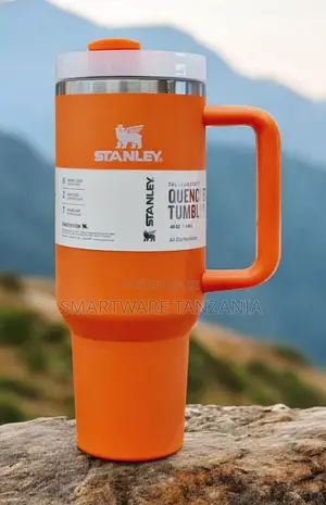 Stanley Quencher Tumbler 40oz - Vibrant Orange, All Day Hydrate