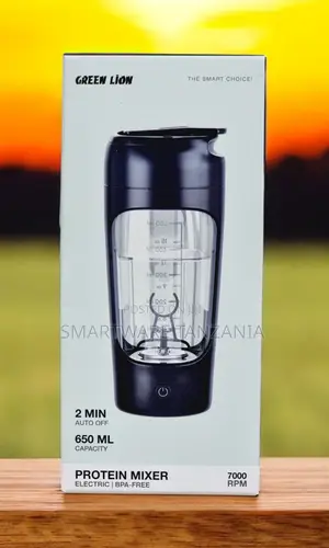 Green Lion Electric Protein Mixer 650ml Bpa-free Shaker Bottle