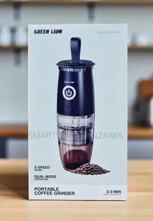 Green Lion Portable Coffee Grinder 5-Speed Dual-Mode Electric Usb