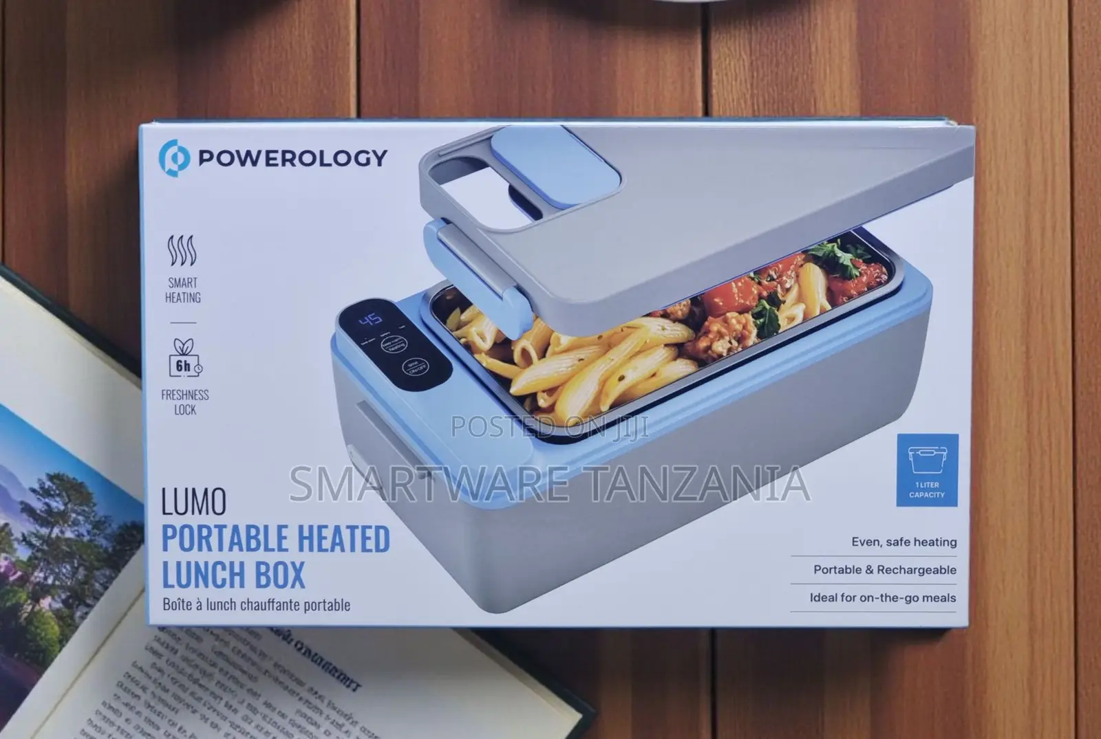 Powerology Lumo Portable Heated Lunch Box 1l Smart Heating 6h Lock