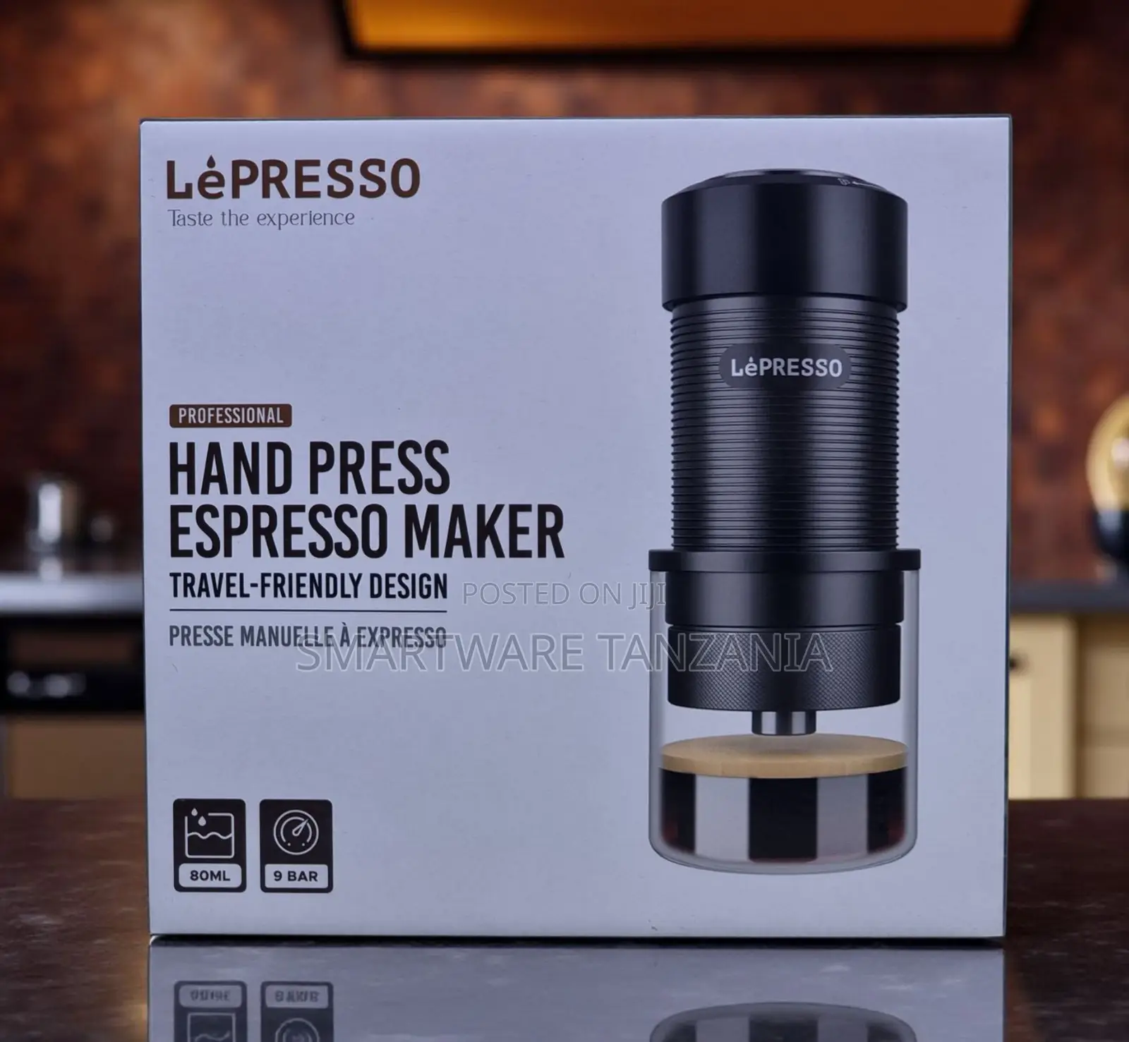 Lepresso Professional Hand Press Espresso Maker 9 Bar 80ml Travel