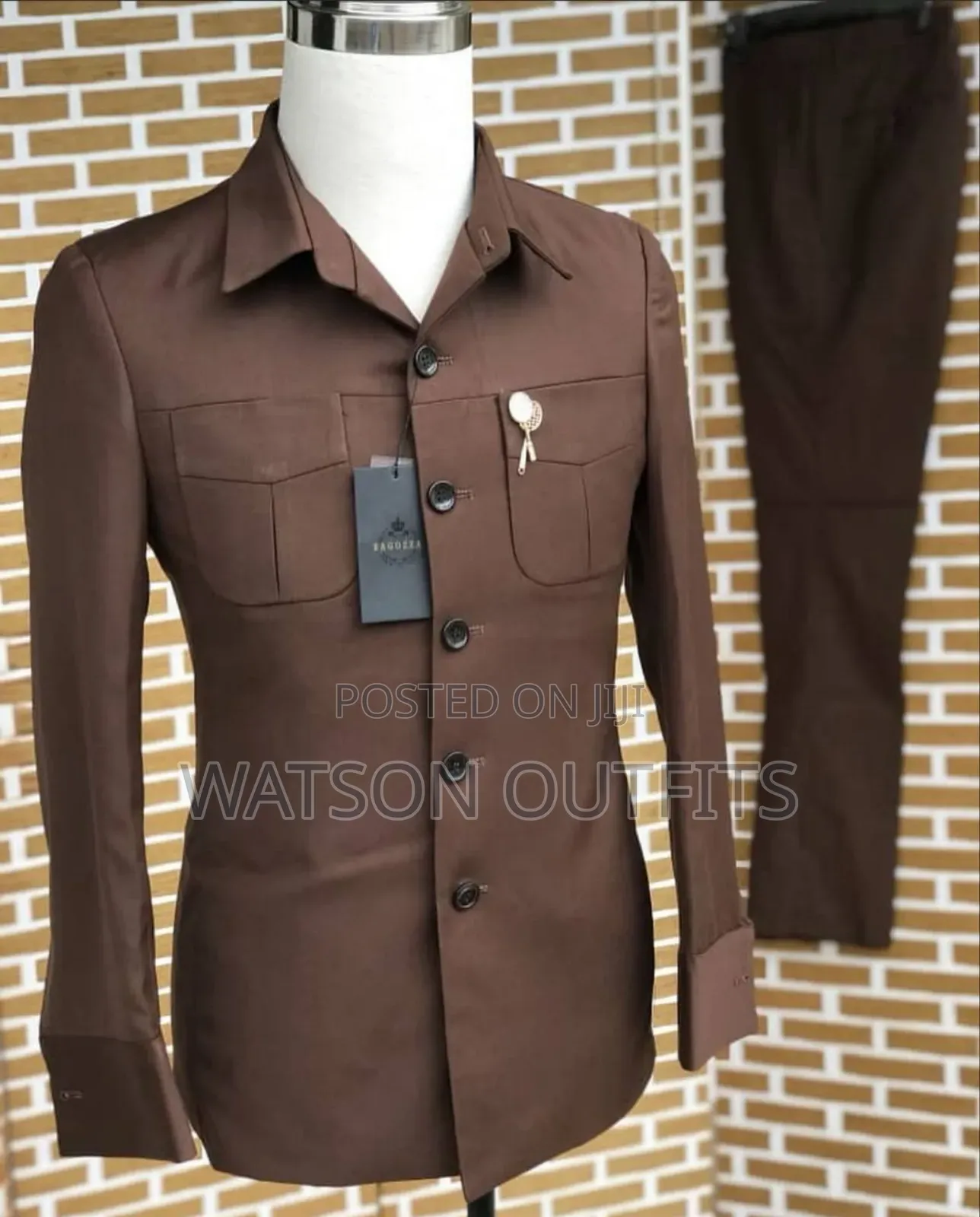 Bagozza Milano Brand New Safari Suits or Suti Za Kaunda Royally Best