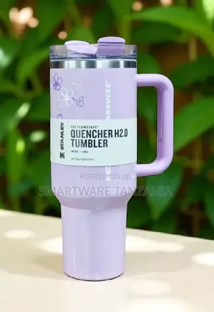 Stanley X Starbucks Quencher H2.0 40oz Lavender Floral Print Tumbler