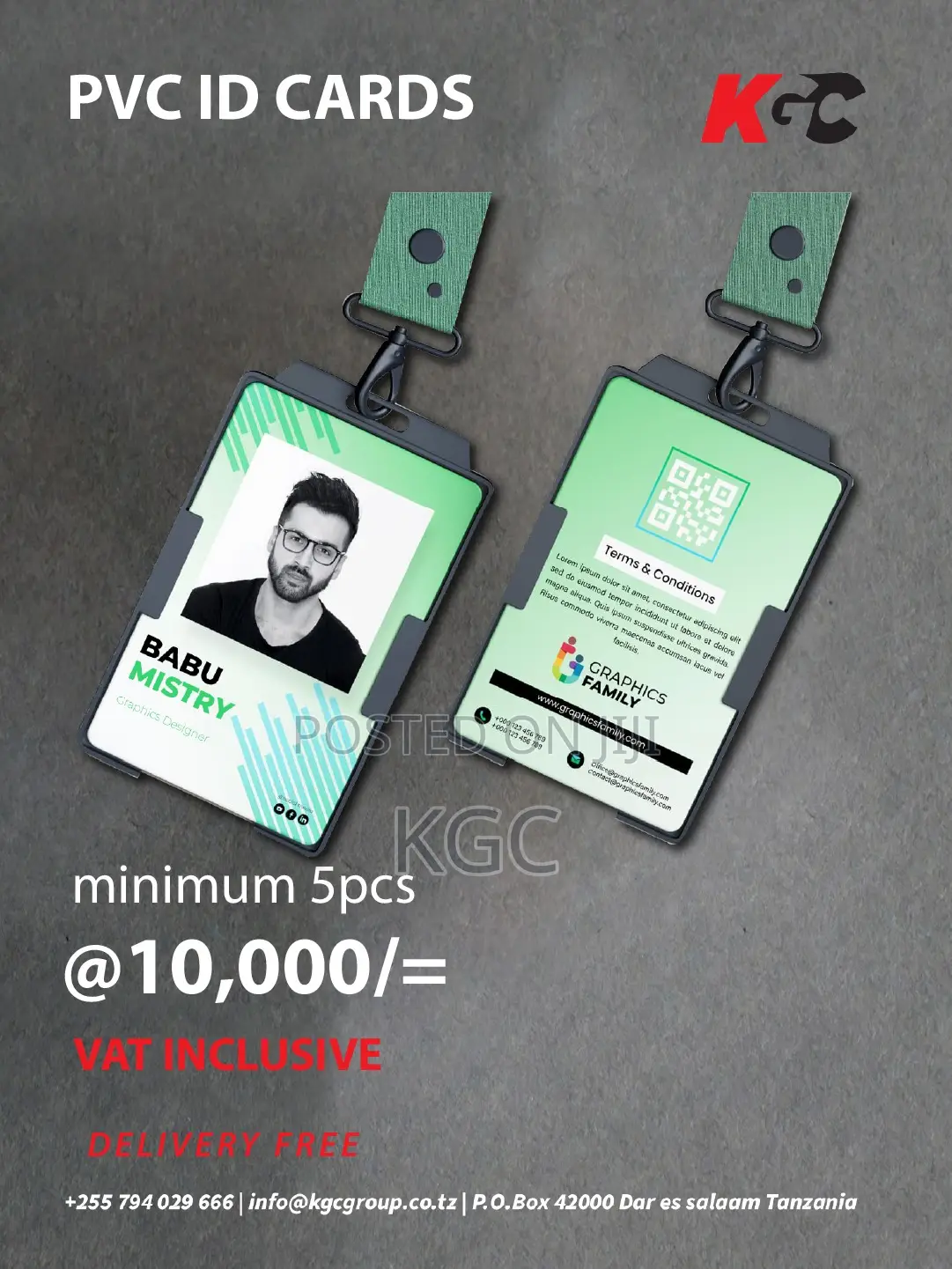 PVC Id Cards Printing 5pcs