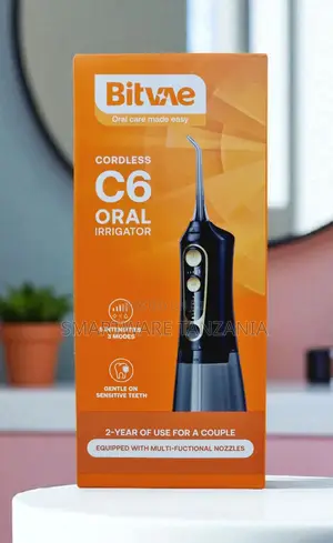 Bitvae C6 Cordless Oral Irrigator 5 Intensities 3 Modes Couple Use