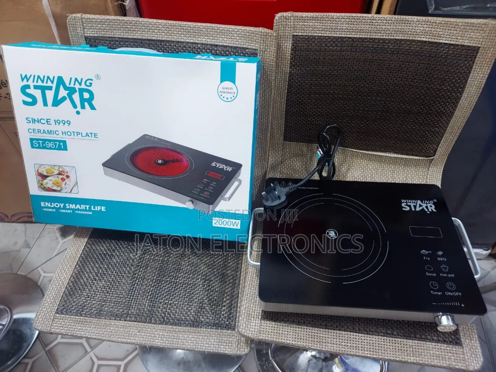 Winning Star Ceramic Hotplate 2000watts