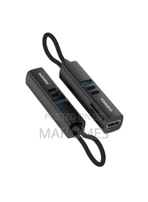 Porodo 7 in 1multi Port Usb Hub With 5 GBPS Transfer Speed