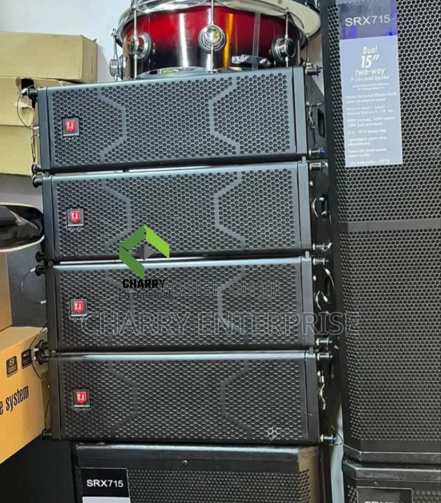 T.I Pro Audio Line Array Speakers 6 Inch Double Powerful Sound