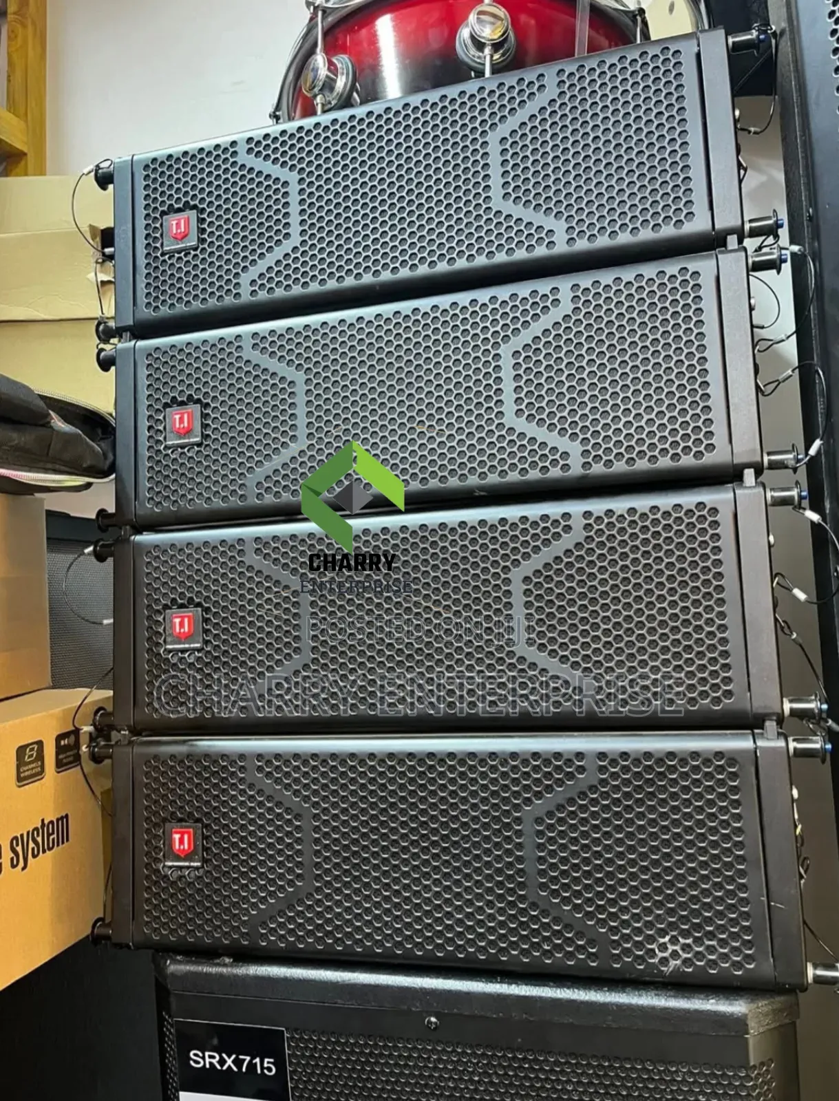 T.I Pro Audio Line Array Speakers 6 Inch Double Powerful Sound
