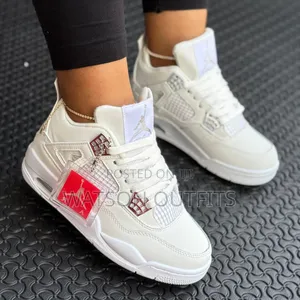 Jordan 4 Brand New Men's and Women's Leather New Sneaker Shoes