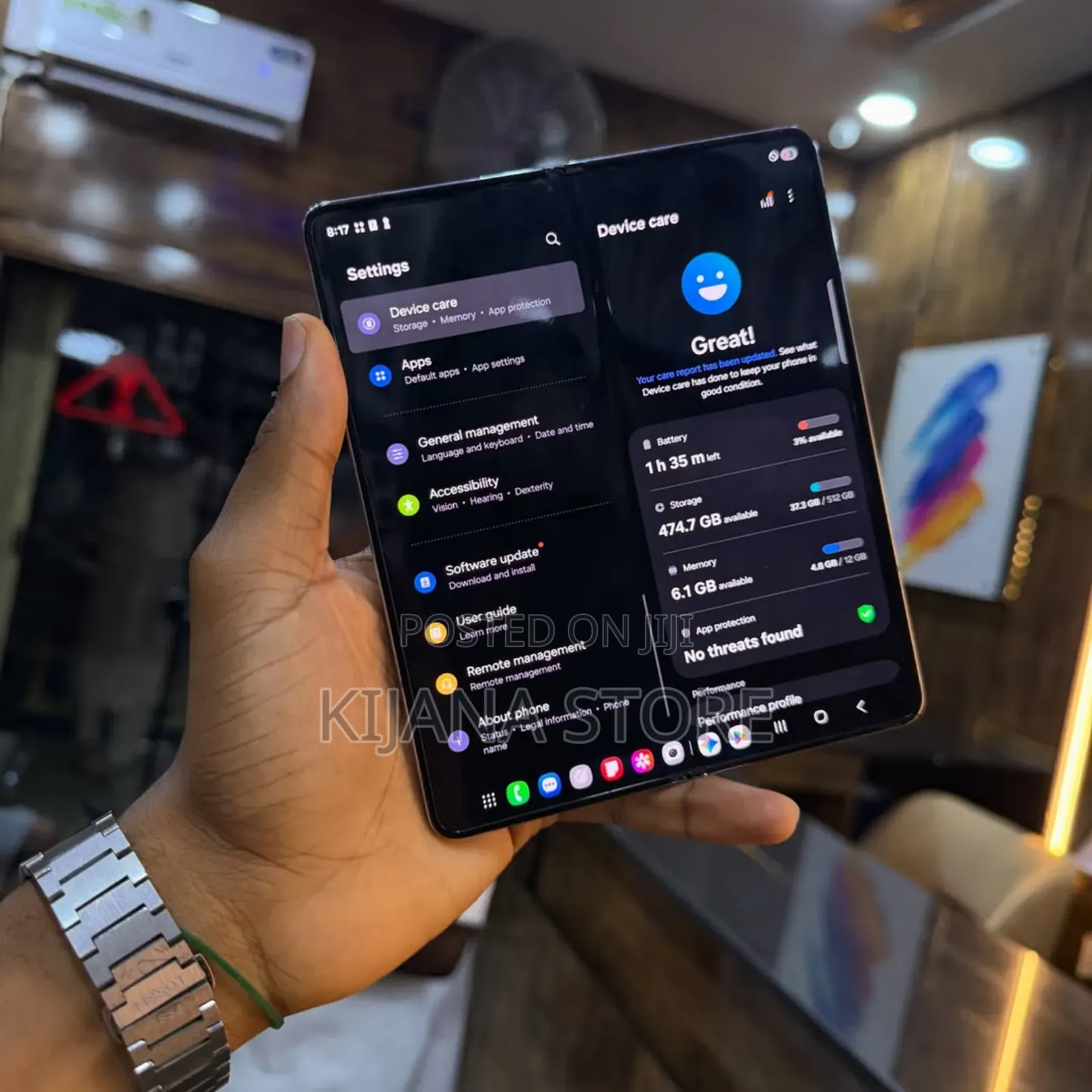 New Samsung Galaxy Z Fold 5 256 GB Blue