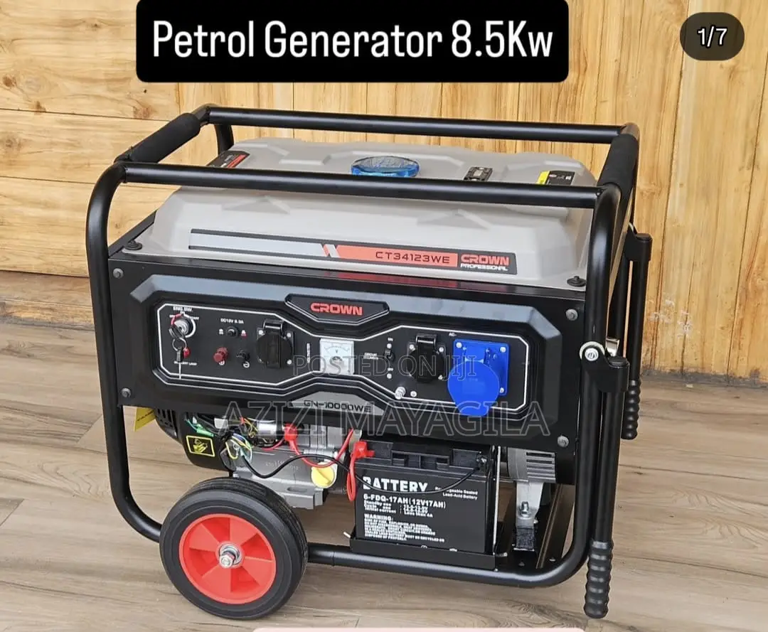 Crown Petrol Generator 10kva, 8.5 Kw