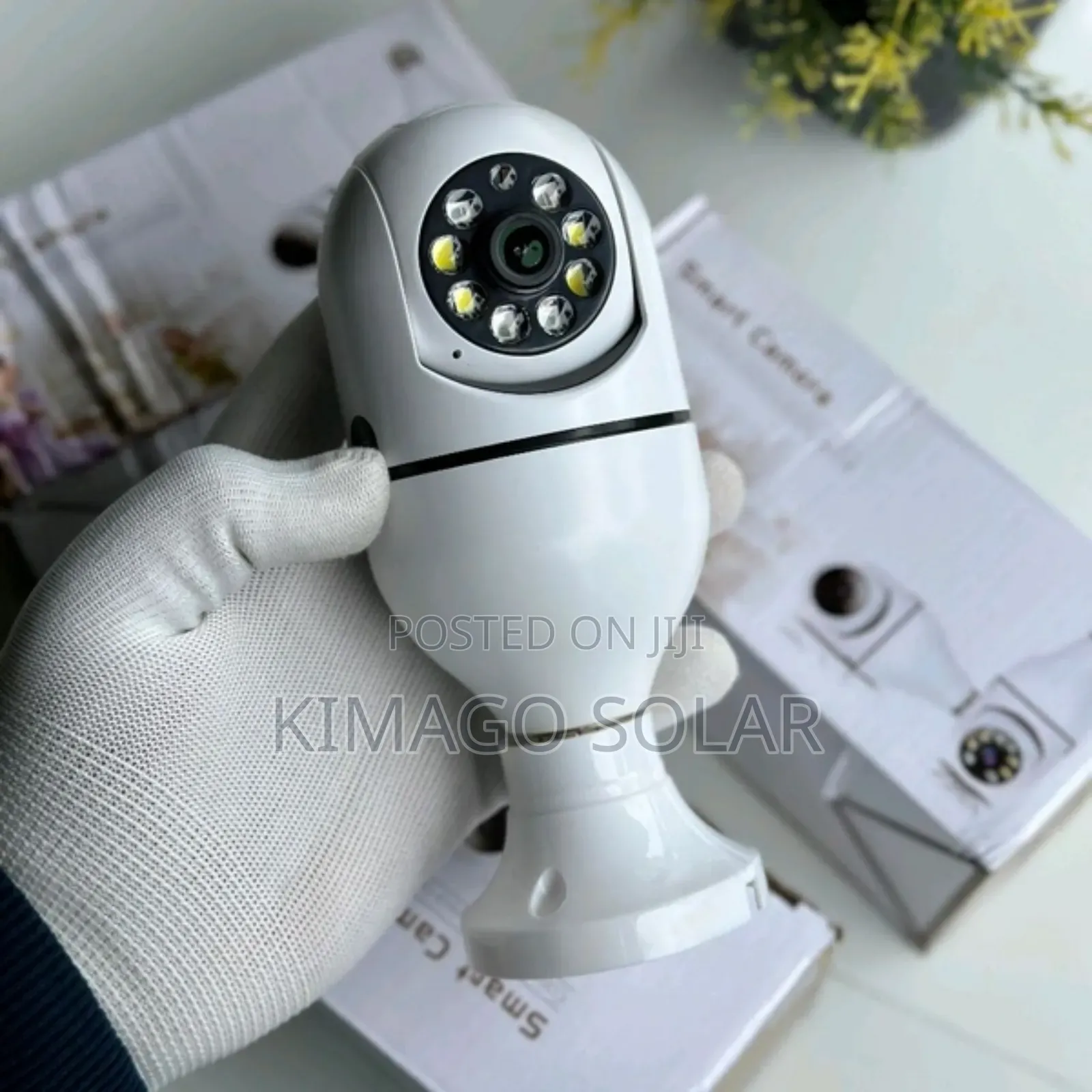 PTZ Bulb Camera Wifi 360° Panoramic Inazunguka Na Kuona Kila Kona!