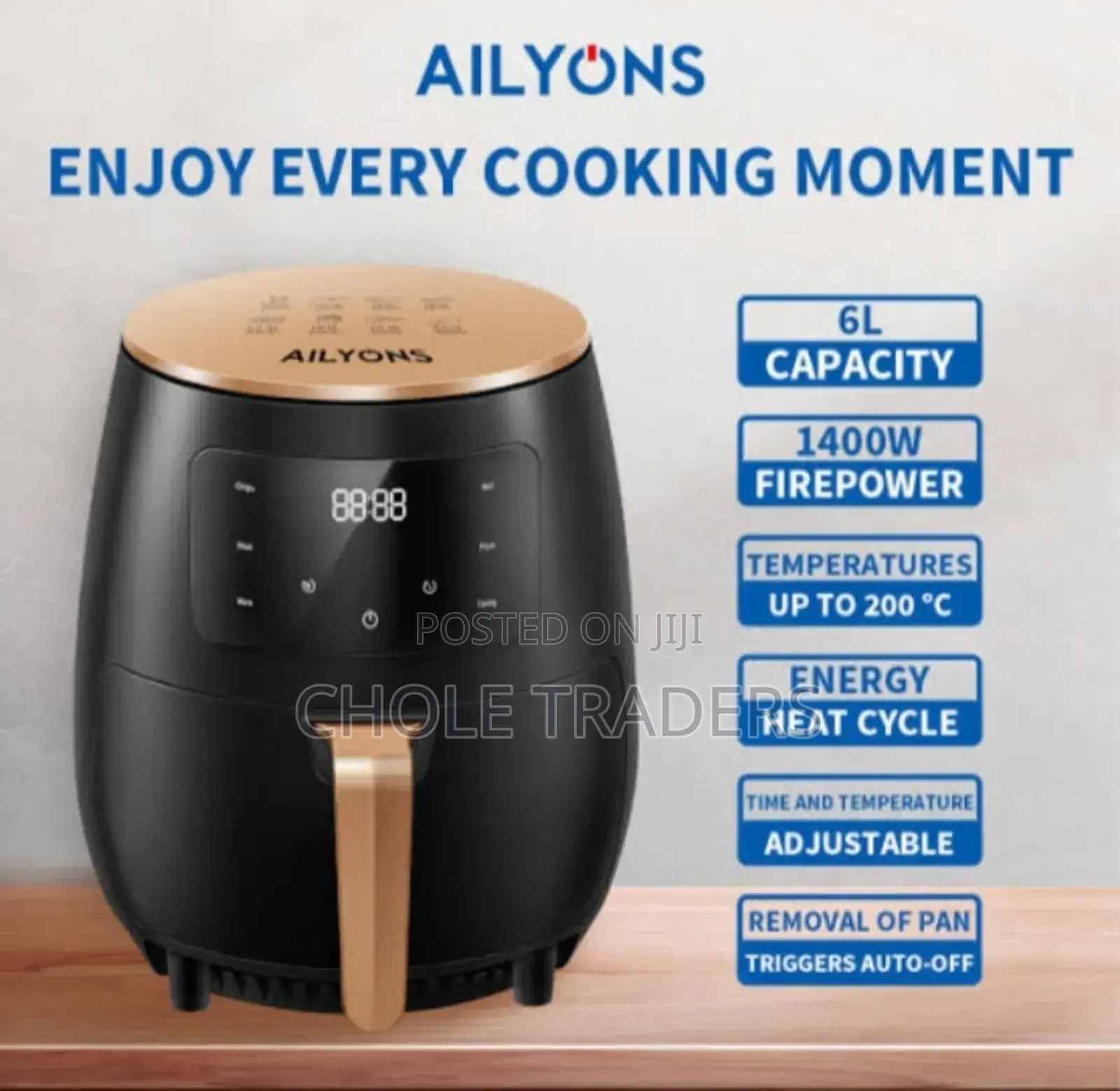 6-Liters Ailyons Air Fryer