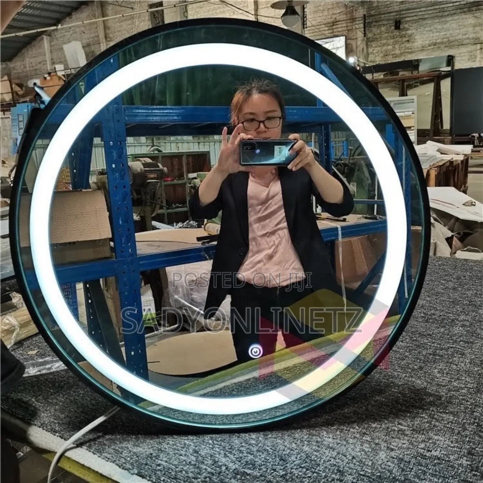 Led Bathroom Mirror With Smart Touch Button 60×60cm