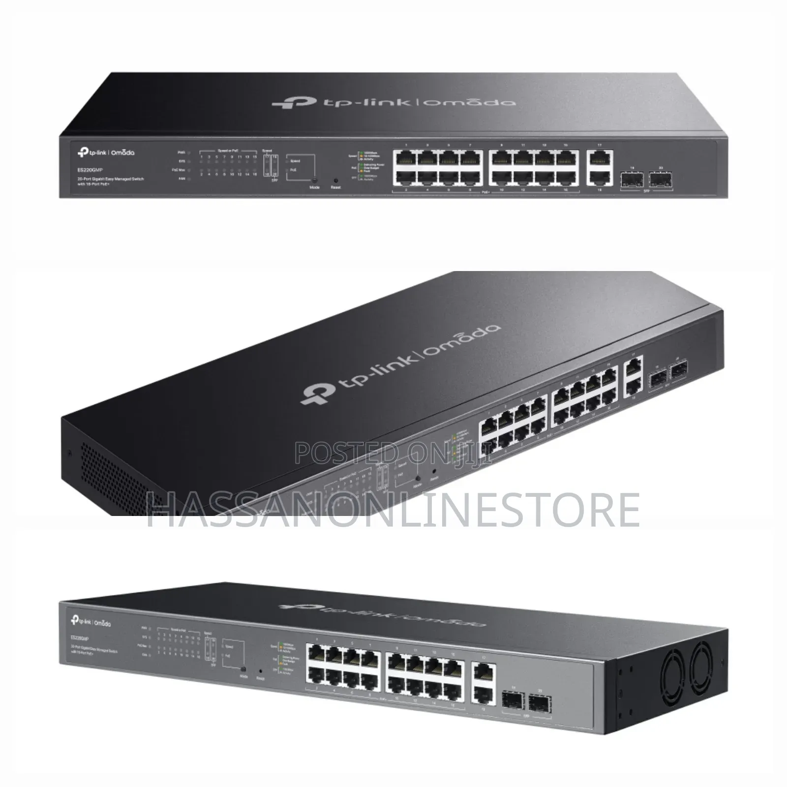 Tp-Link Es220gmp Omada 20port Gigabit Managed Switch With 16-Port Poe+