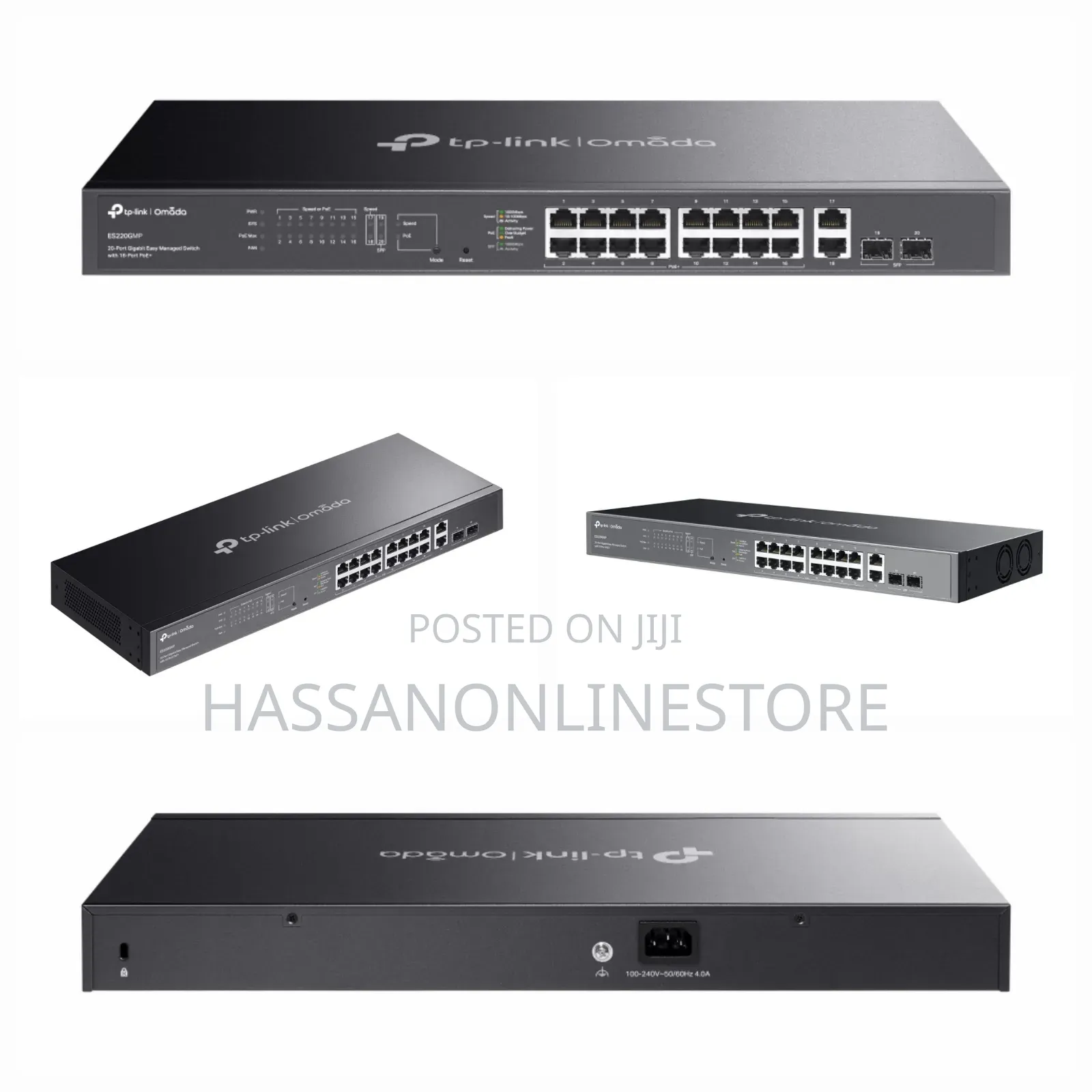 Tp-Link Es220gmp Omada 20port Gigabit Managed Switch With 16-Port Poe+