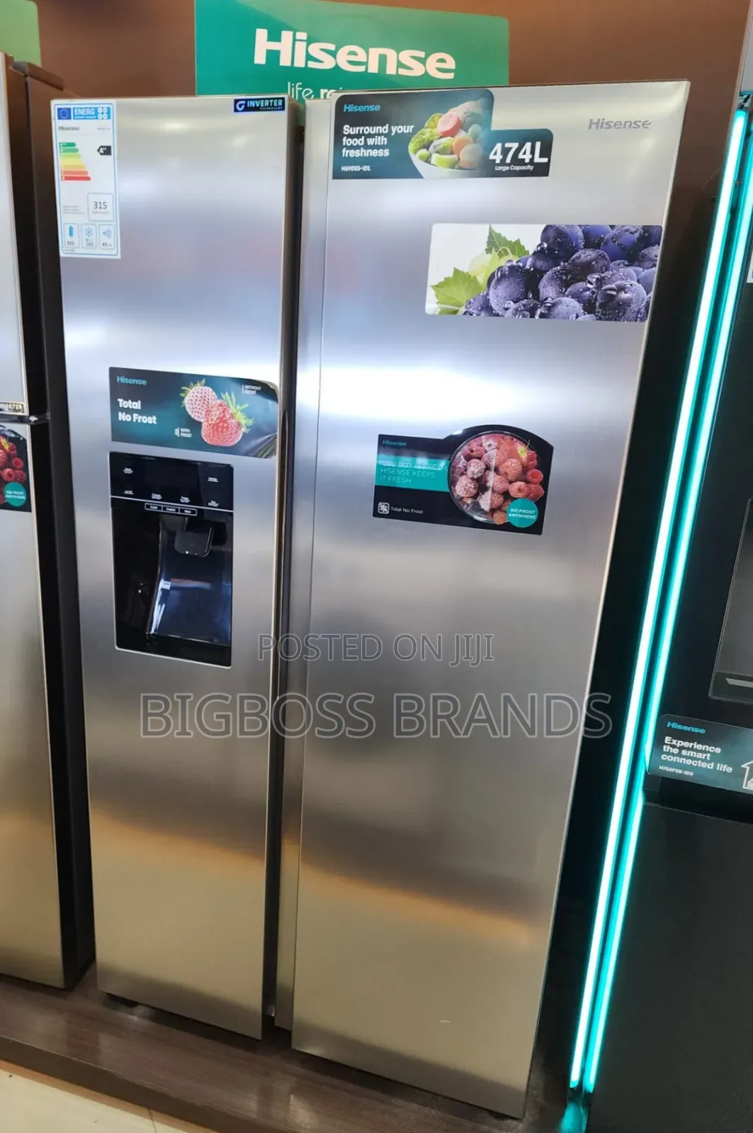 Hisense Refregirator H690ss-Idl 474 Liters