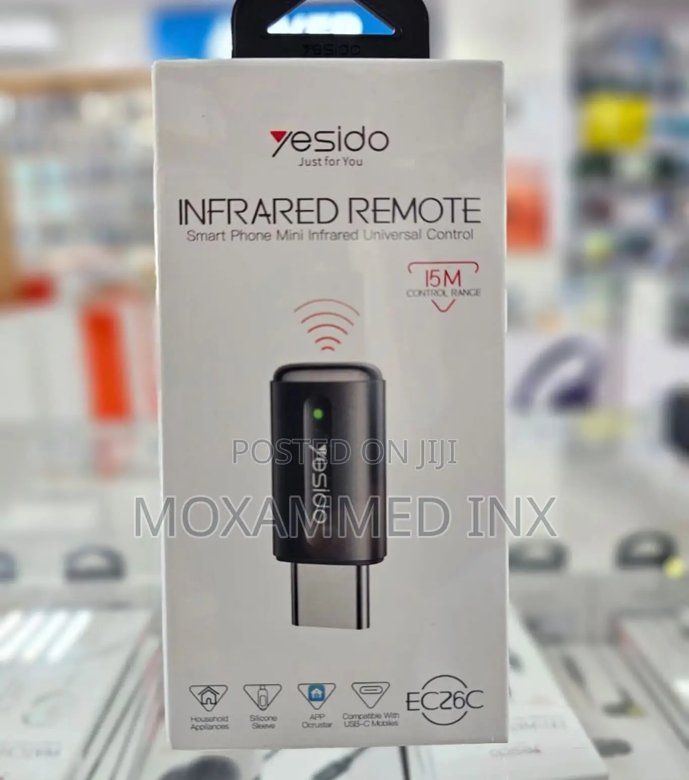 Ec26c Yesido Infrared Remote Adapter for Typec Home Appliance