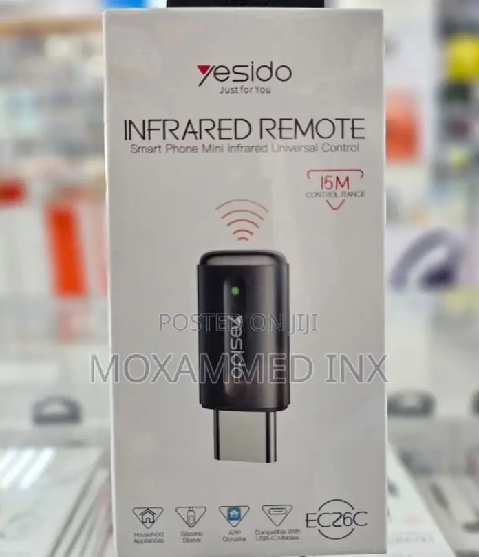 Ec26c Yesido Infrared Remote Adapter for Typec Home Appliance