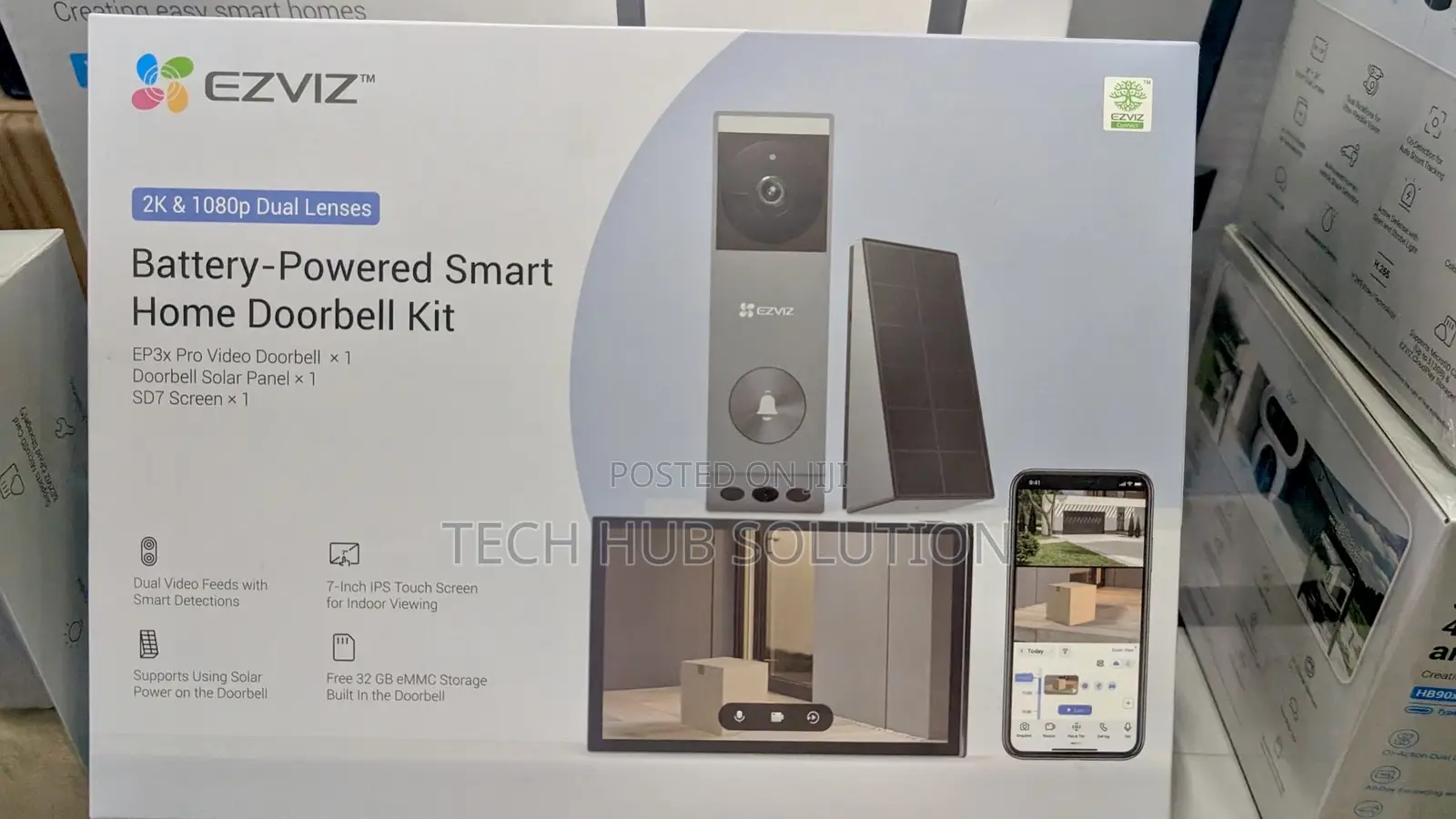 Ezviz Battery-Powered Smart Doorbell Kit ( 1080p Dual Lenses)