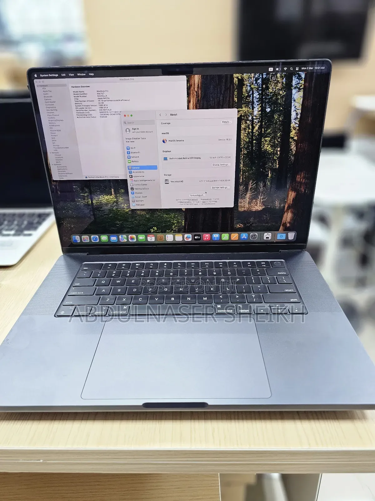 Apple MacBook Pro 2024 M4 Pro 16-inch 24GB Apple M4 Pro SSD 512GB