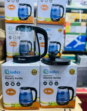 Quides Glass Kettle Lita 2.2 [Ya Kioo]