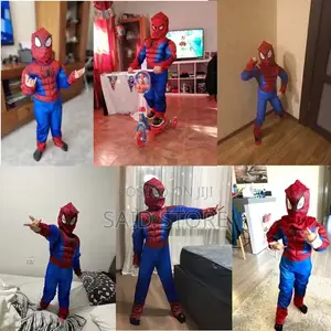 Child Spider-Man Role-Play Costume Nguo Zipo