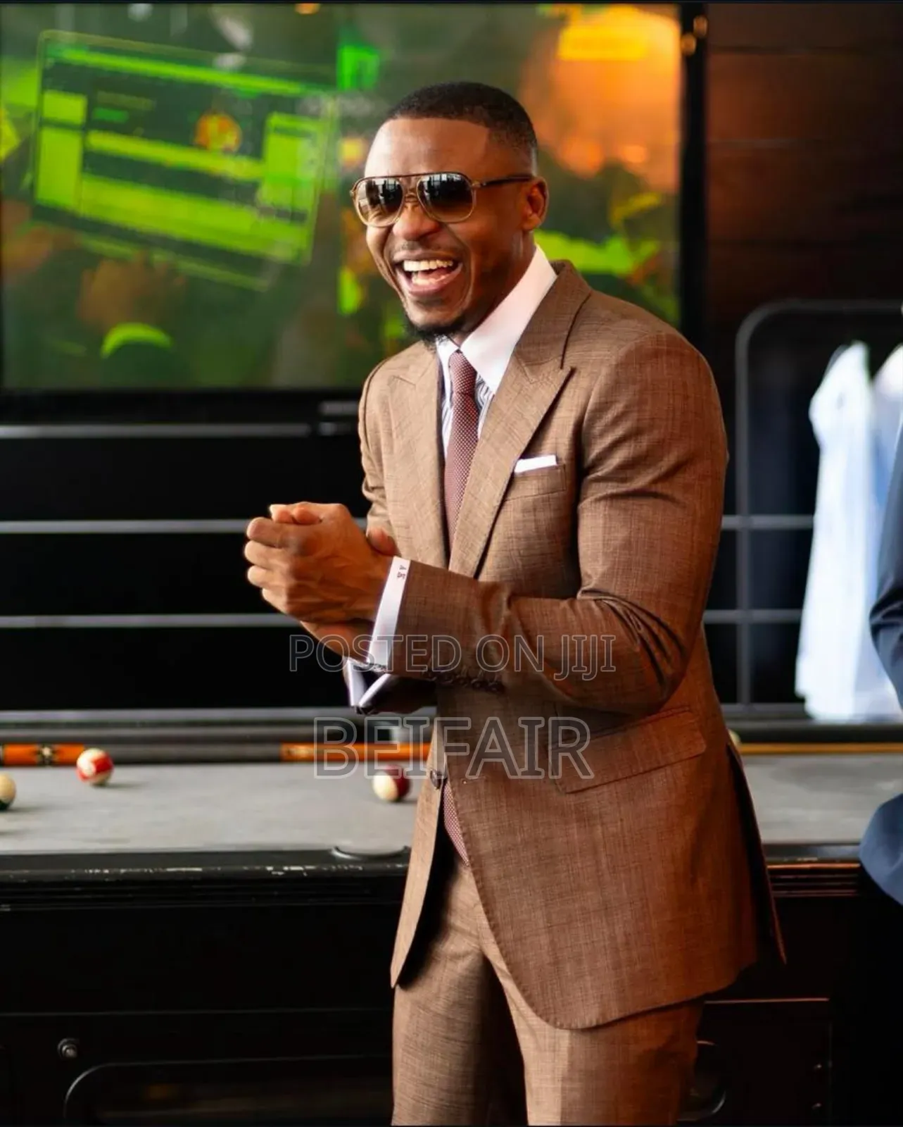Brown Suit Detailed
