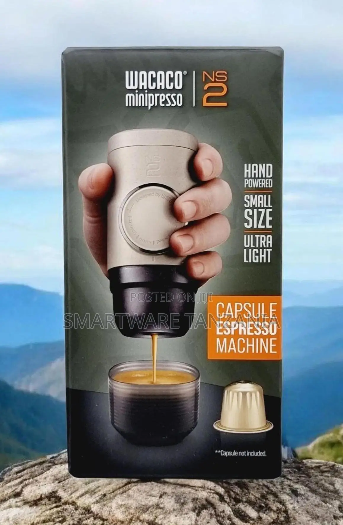 Wacaco Minipresso Ns2 - Hand Powered Capsule Espresso, Ultra Light