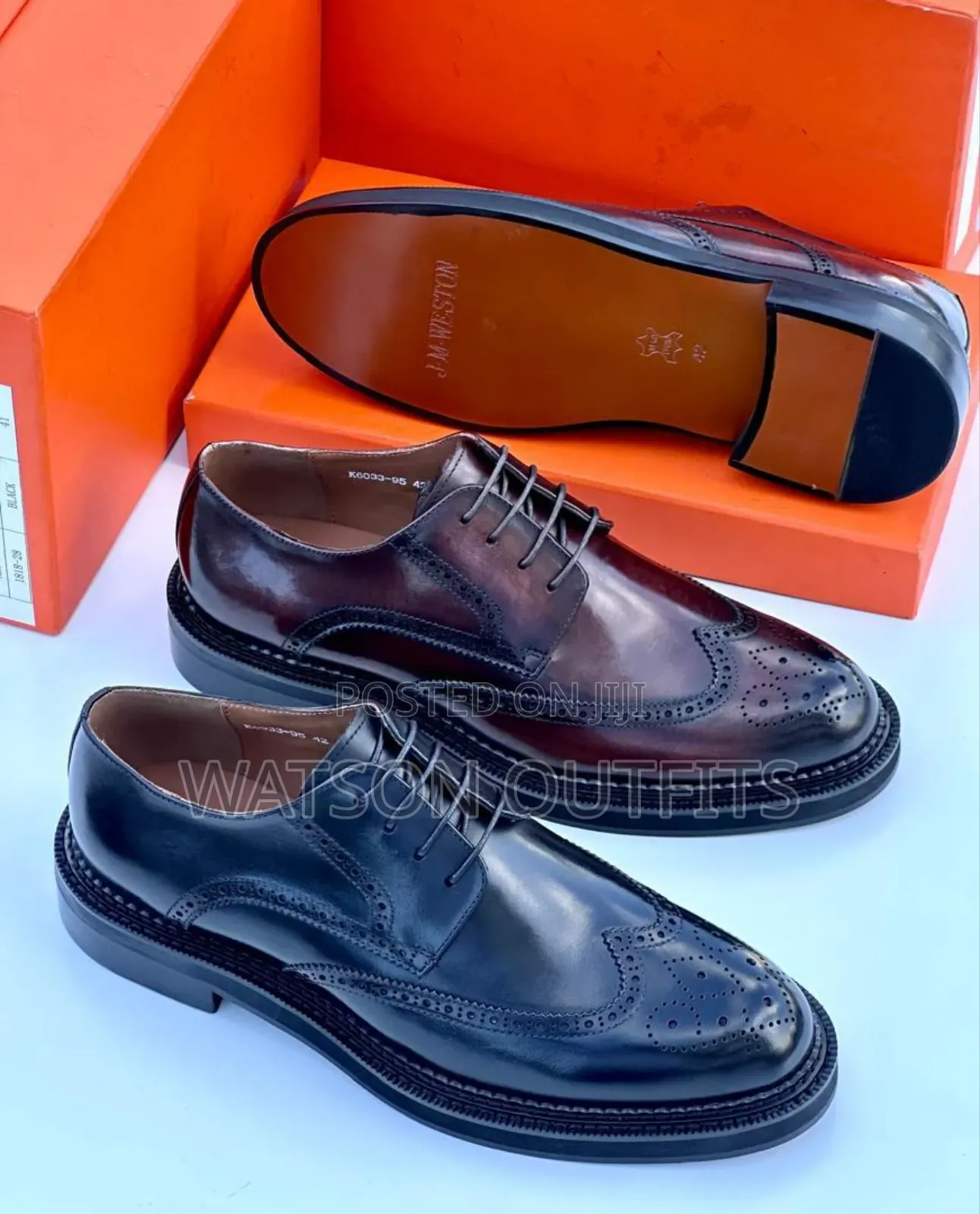 J.M.Weston Brand New Men's Leather Shoes Very Classical