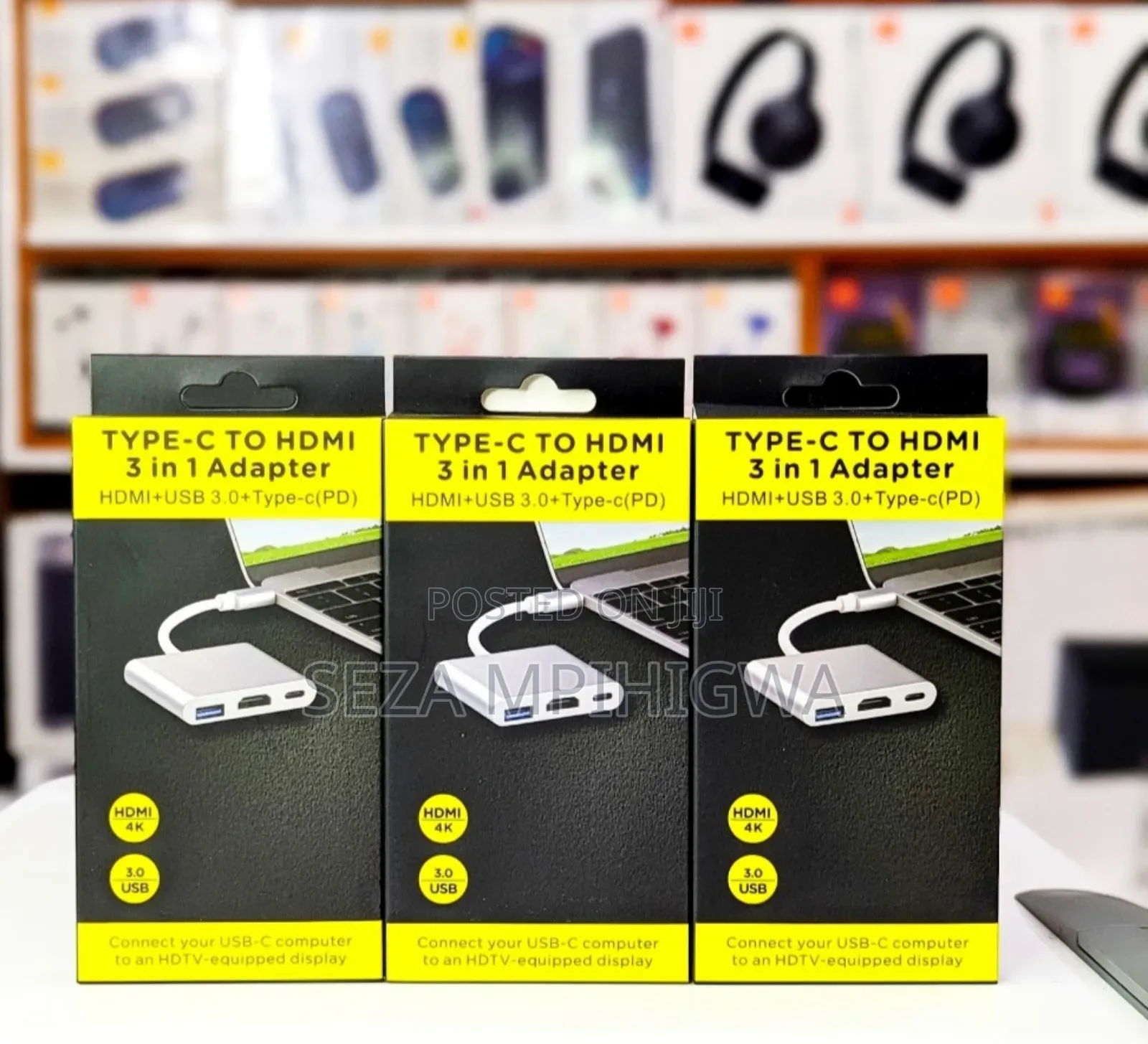 Type-C to Hdmi 3 in 1 Adapter