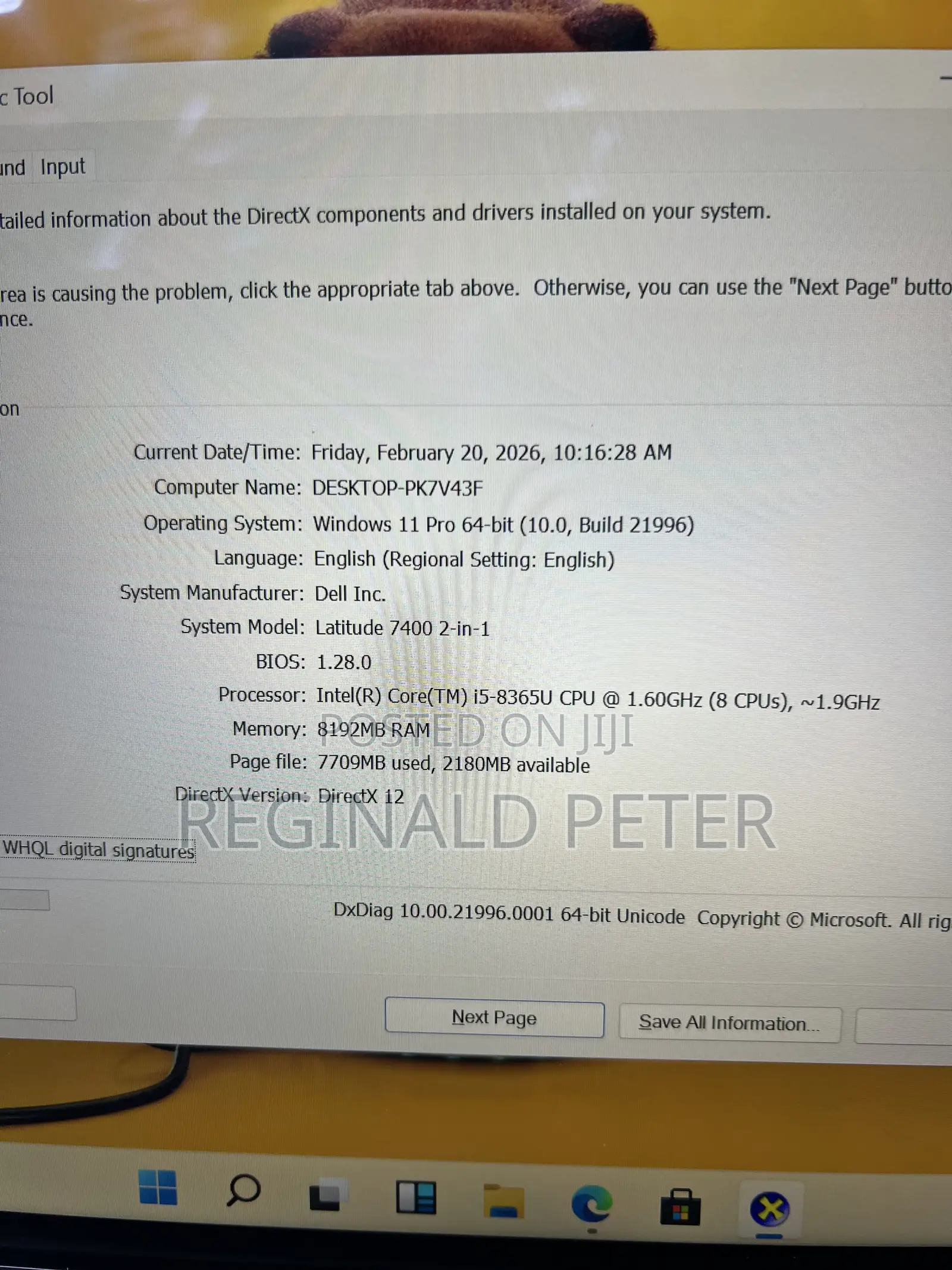 Laptop Dell Latitude 7400 8GB Intel Core i5 SSD 256GB