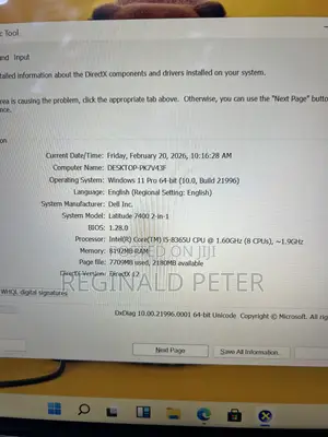Laptop Dell Latitude 7400 8GB Intel Core i5 SSD 256GB