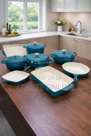 7pcs Cast Iron Non-Stick Cookware Set