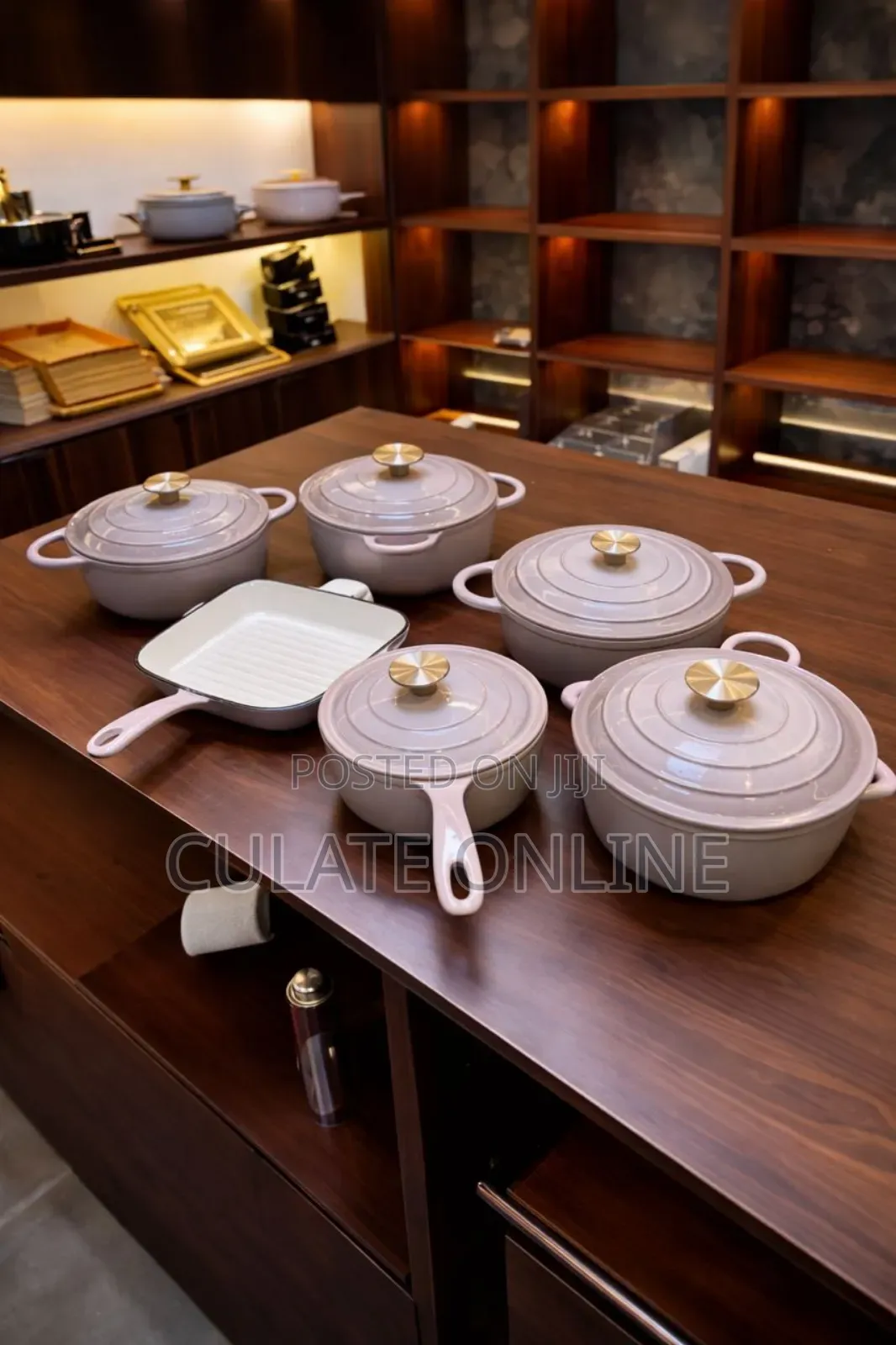 7pcs Cast Iron Non-Stick Cookware Set