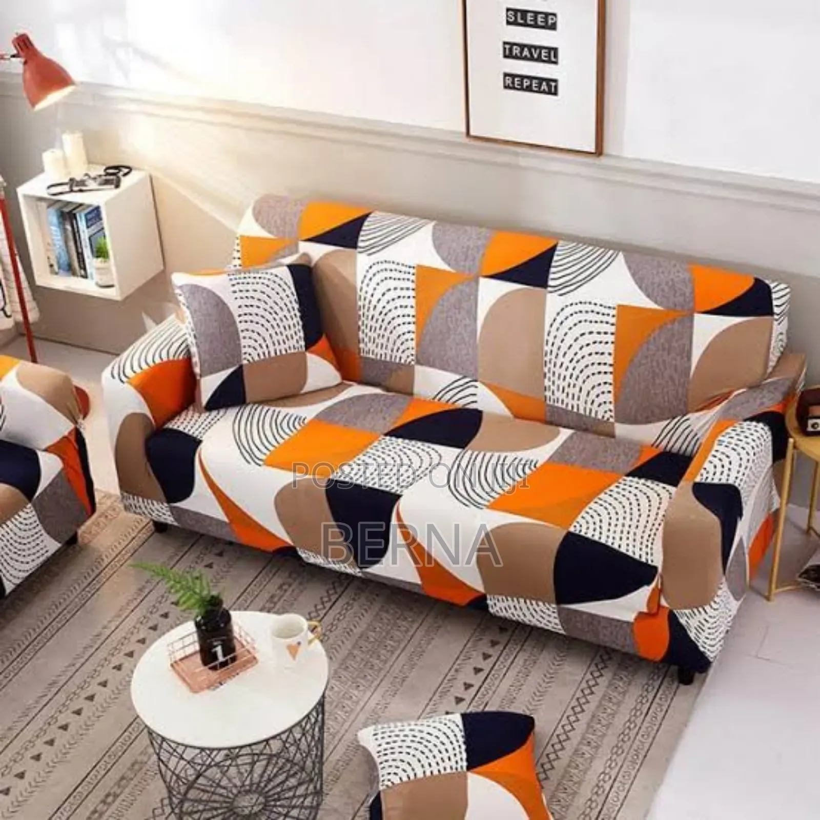 Sofacover Set 3-2-1-1 + 4pillows
