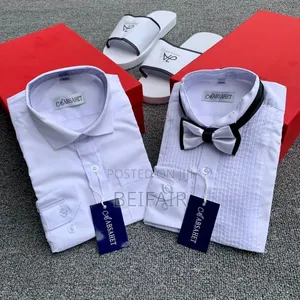Mashati Ya Watoto | White Shirts for Kids