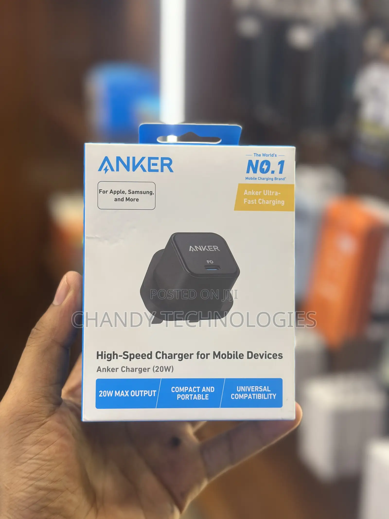 Anker Powerport Iii 20w Cube Usb-C Charger.
