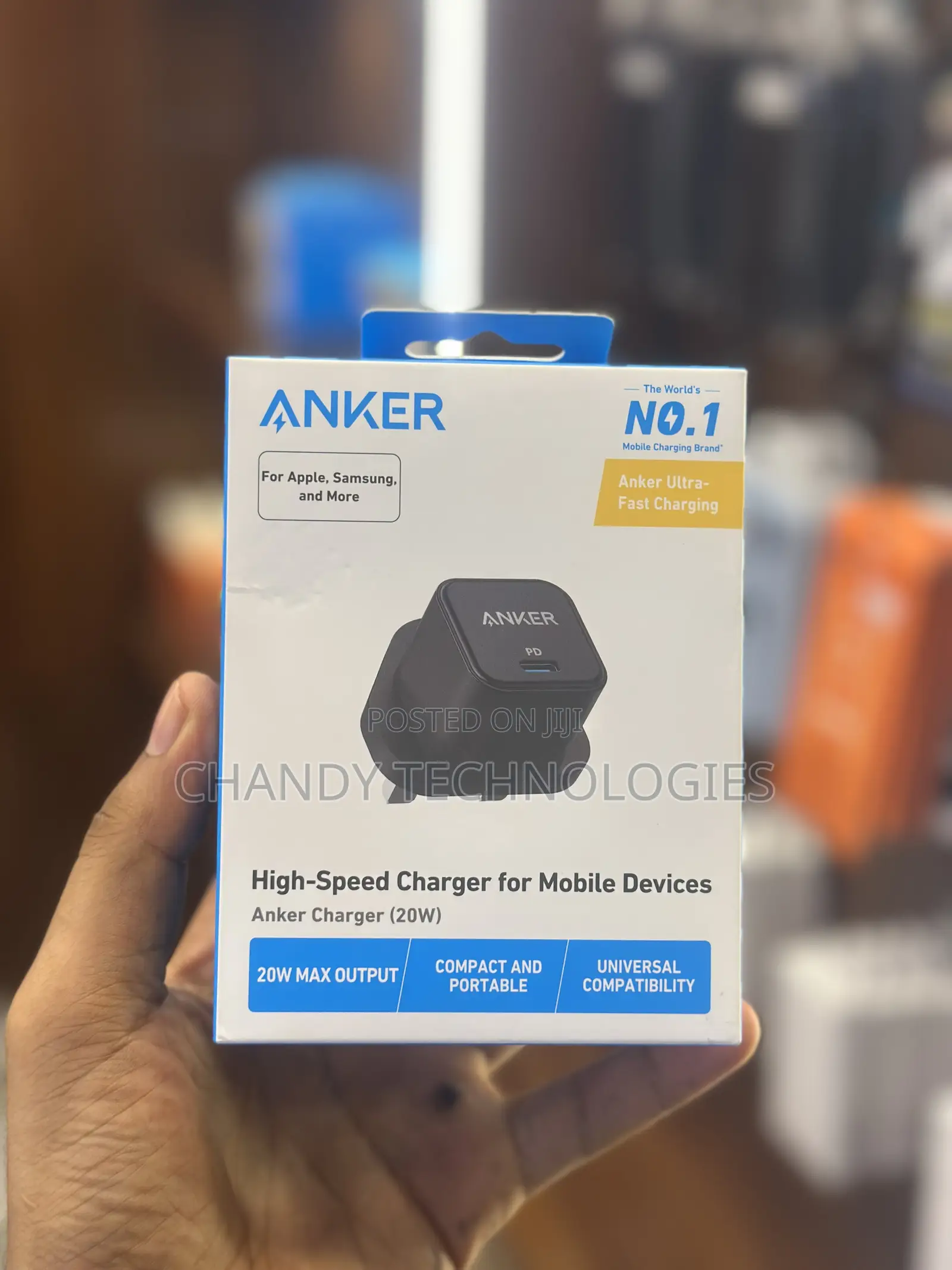 Anker Powerport Iii 20w Cube Usb-C Charger.