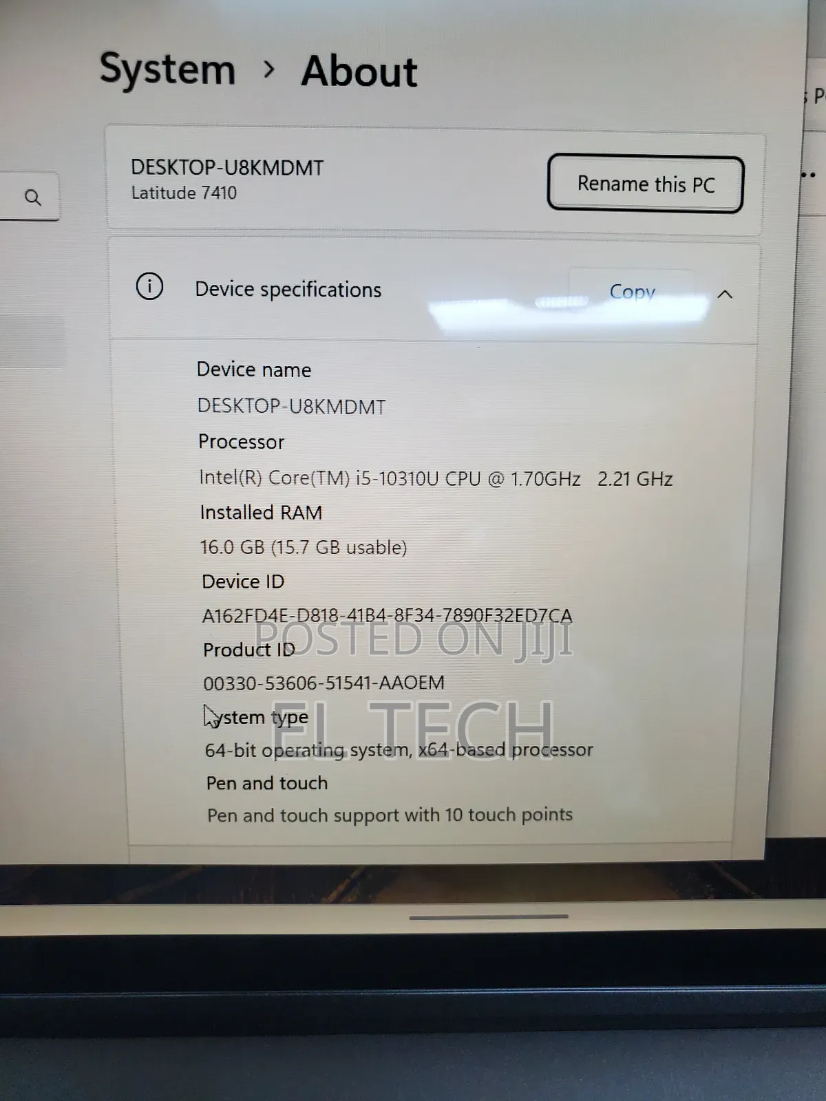 Laptop Dell Latitude 7280 16GB Intel Core i5 SSD 512GB