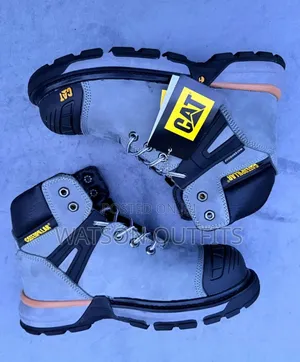 Men's Leather Boots Cat Brand New High Cutting Very Original
