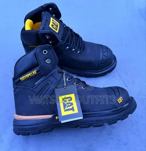 Men's Leather Boots Cat Brand New High Cutting Very Original
