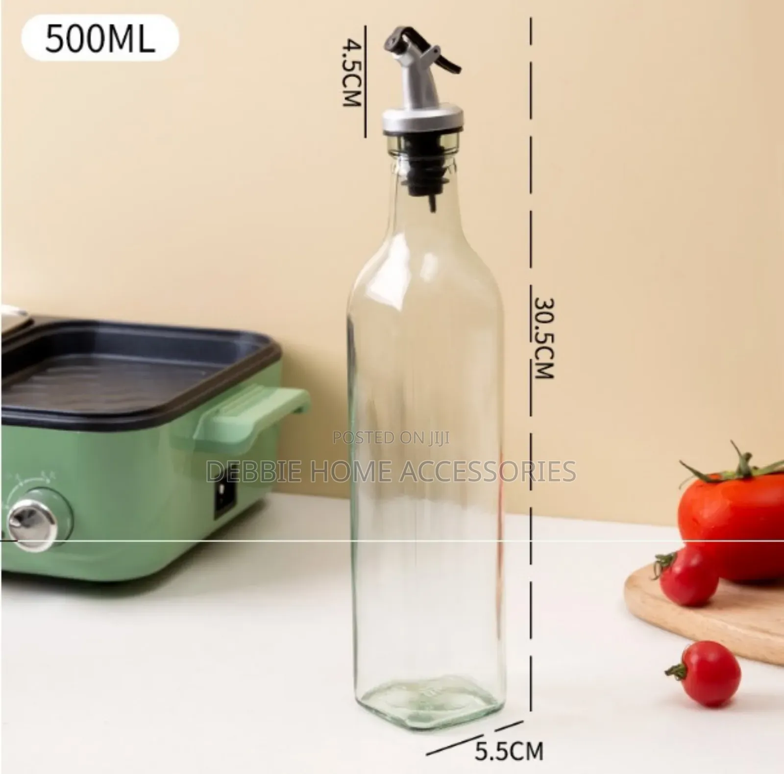 Glass Oil Control Pot-250mls/500mls